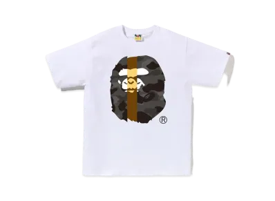 A BATHING APE Color Camo Transform Big Ape Head Tee "White"