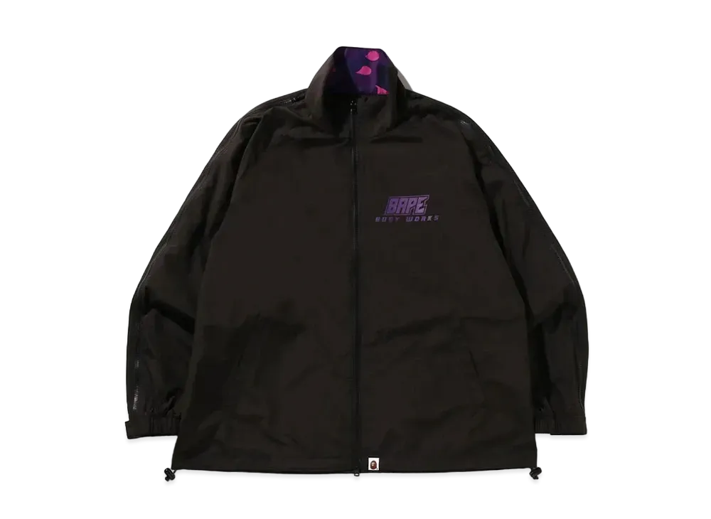 A BATHING APE Color Camo Deformation Relaxed Fit Track Jacket "Black"