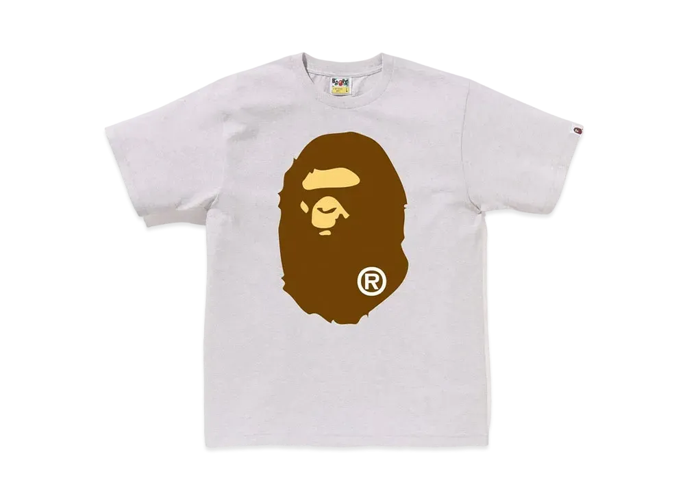 A BATHING APE Big Ape Head Tee "Gray"