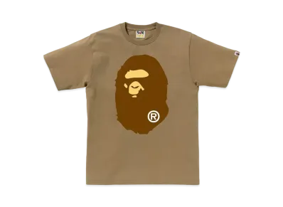 A BATHING APE Big Ape Head Tee "Beige"