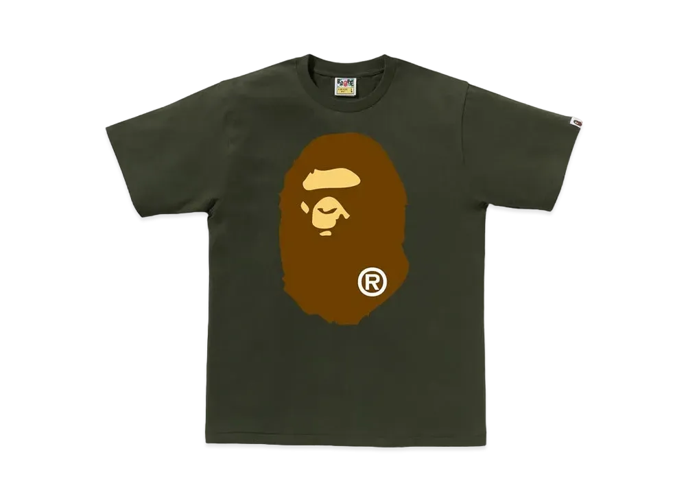A BATHING APE Big Ape Head Tee "Olivedrab"
