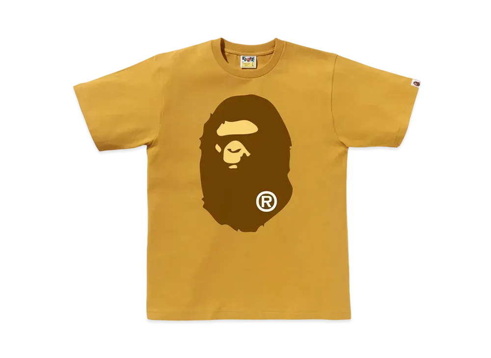 A BATHING APE Big Ape Head Tee "Yellow"