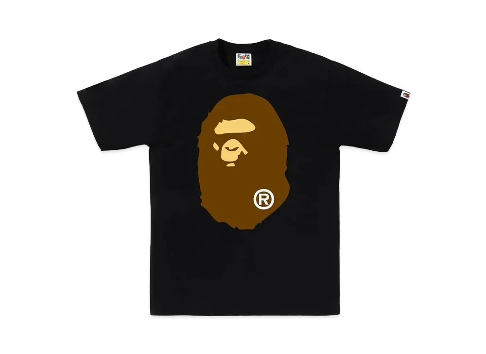 A BATHING APE Big Ape Head Tee "Black"