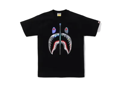 A BATHING APE Shark Tee "Black/White"