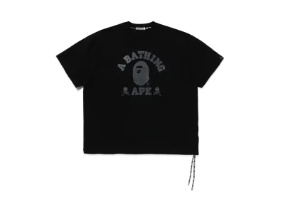 A BATHING APE x mastermind JAPAN College Relaxed Fit Tee "Black"