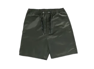 A BATHING APE Logo Nylon Relaxed Fit Shorts "Olivedrab"