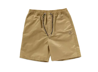 A BATHING APE Logo Nylon Relaxed Fit Shorts "Beige"