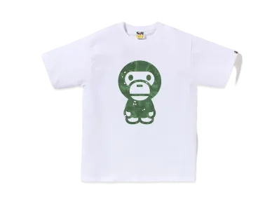 A BATHING APE Bitmap Big Baby Milo Tee "White"
