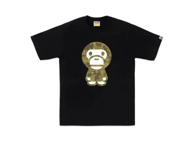 A BATHING APE Bitmap Big Baby Milo Tee "Black"