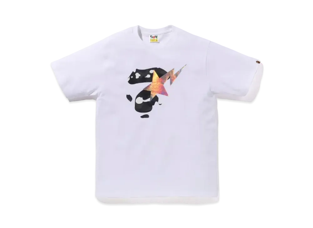 A BATHING APE Ape Face Sta Tee "White"