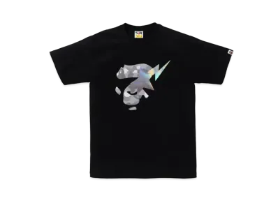A BATHING APE Ape Face Sta Tee "Black"