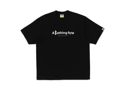A BATHING APE Symbol Logo Relaxed Fit Tee "Black"