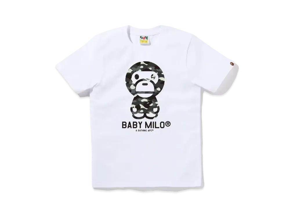 A BATHING APE Ladies' Baby Milo Tee "White"