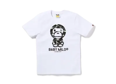 A BATHING APE Ladies' Baby Milo Tee "White"