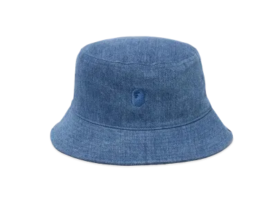 A BATHING APE Denim Bucket Hat "Lightindi"