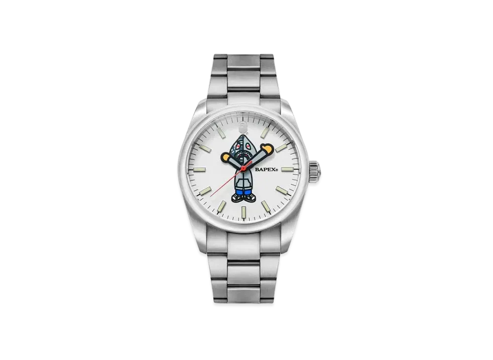 A BATHING APE Type 7 Bapex Shark Seijin "Silver"