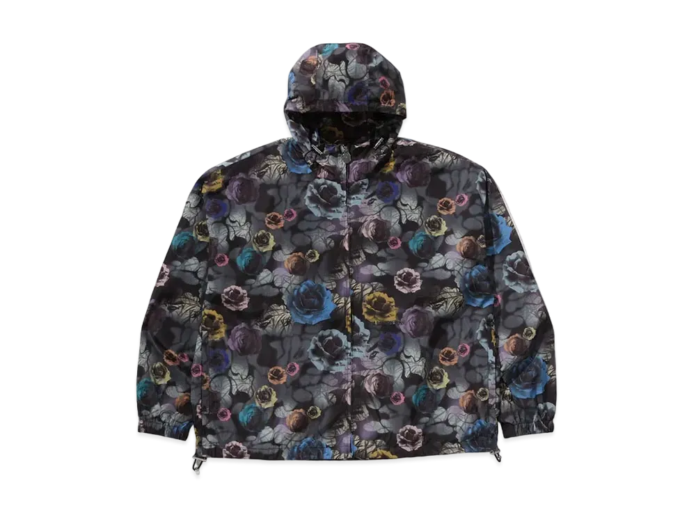 A BATHING APE Floral Camo Nylon Hooded Jacket "Black"