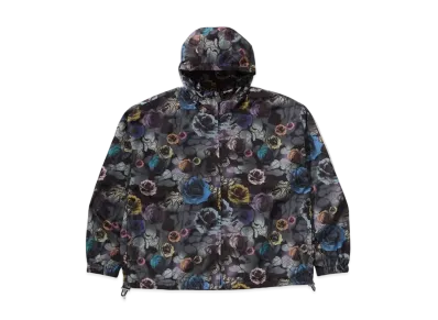 A BATHING APE Floral Camo Nylon Hooded Jacket "Black"