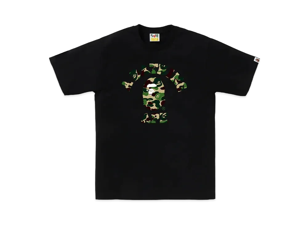 A BATHING APE ABC Camo College Tee "Black/Green"