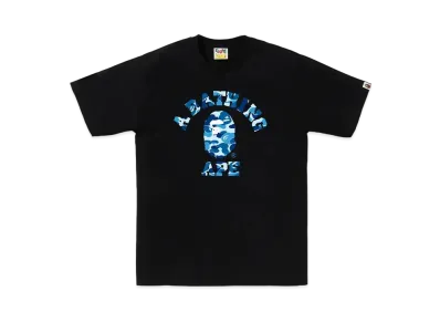 A BATHING APE ABC Camo College Tee "Black/Blue"