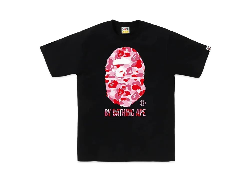 A BATHING APE ABC Camo By Bathing Ape Tee "Black/Pink"