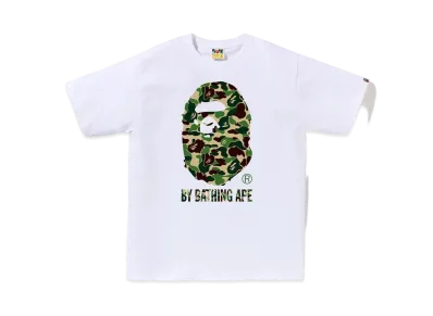 A BATHING APE ABC Camo By Bathing Ape Tee "White/Green"