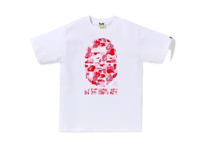 A BATHING APE ABC Camo By Bathing Ape Tee "White/Pink"