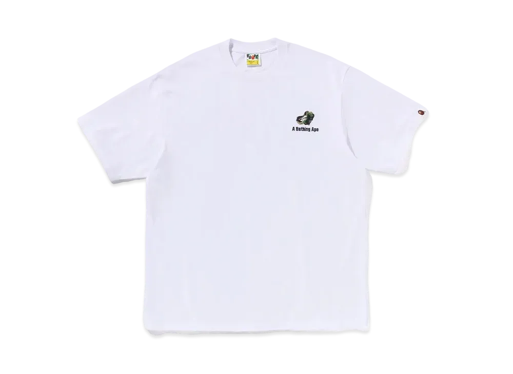A BATHING APE ABC Camo Logo Relaxed Fit Tee "White"