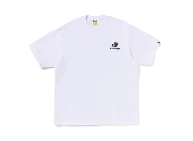 A BATHING APE ABC Camo Logo Relaxed Fit Tee "White"