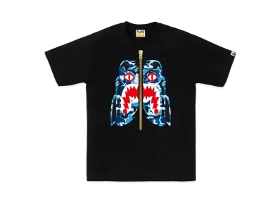 A BATHING APE ABC Camo Tiger Tee "Black/Blue"