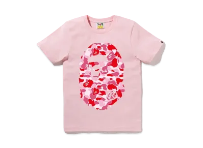 A BATHING APE ABC Camo Big Ape Head Tee "Pink"
