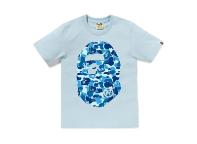 A BATHING APE ABC Camo Big Ape Head Tee "Blue"