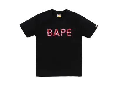 A BATHING APE ABC Camo Glitter Bape Tee "Black/Pink"