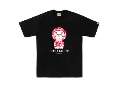 A BATHING APE ABC Camo Baby Milo Tee "Black/Pink"