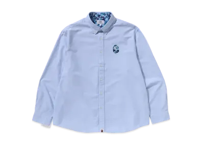 A BATHING APE ABC Camo One Point Relaxed Fit Shirt "Sax"