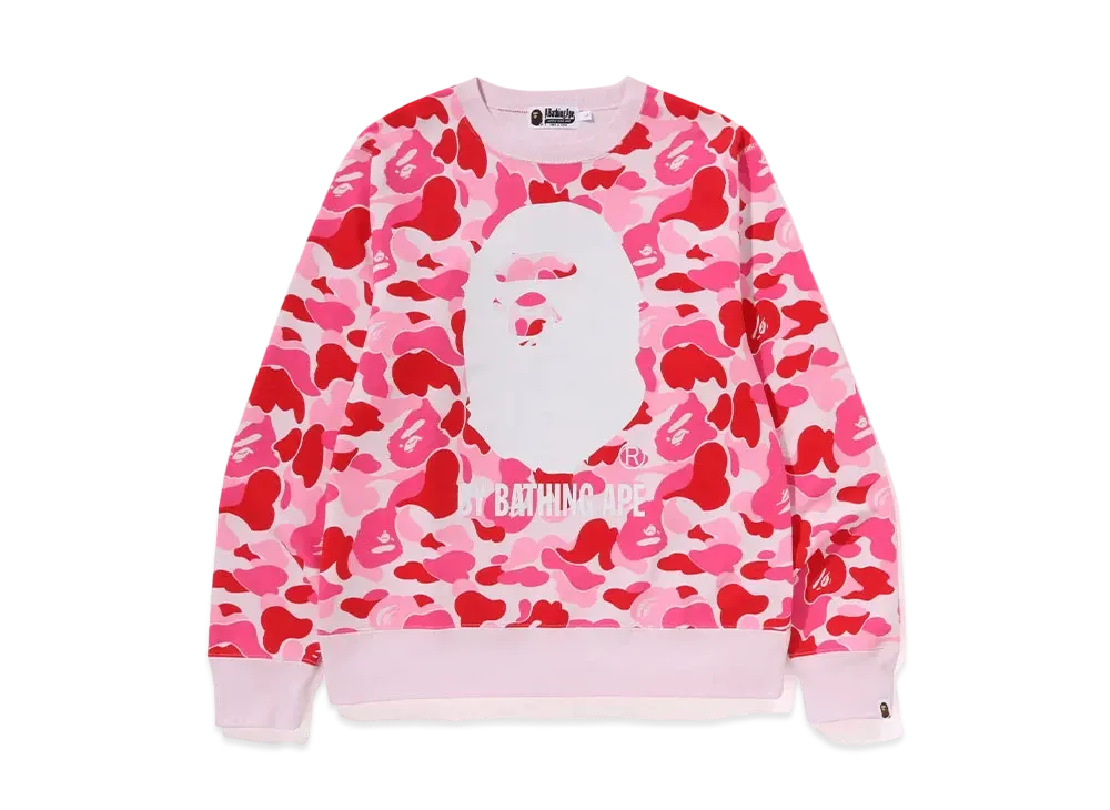A BATHING APE ABC Camo By Bathing Ape Crewneck Sweat "Pink"