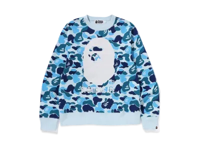 A BATHING APE ABC Camo By Bathing Ape Crewneck Sweat "Blue"