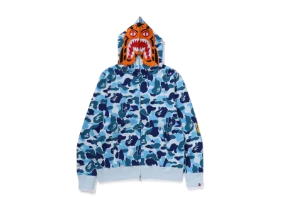 A BATHING APE ABC Camo Tiger Full Zip Hoodie "Blue"