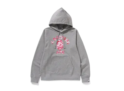 A BATHING APE ABC Camo College Pullover Hoodie "Gray"