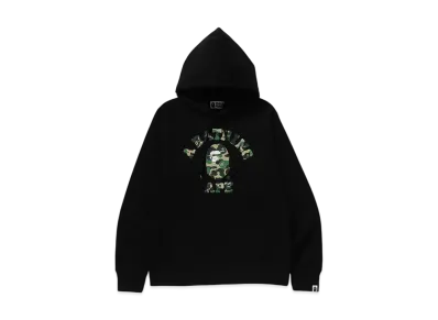 A BATHING APE ABC Camo College Pullover Hoodie "Black"