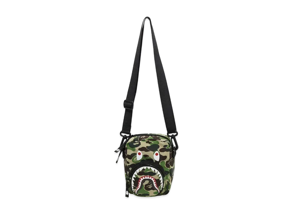 A BATHING APE ABC Camo Shark Mini Bag "Green"