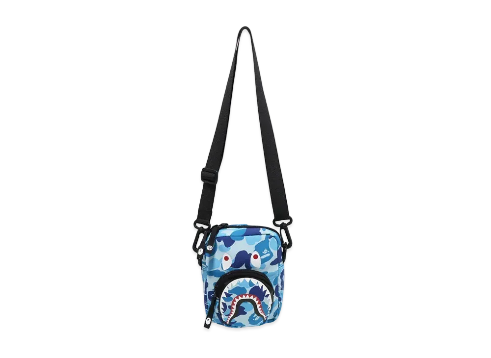 A BATHING APE ABC Camo Shark Mini Bag "Blue"
