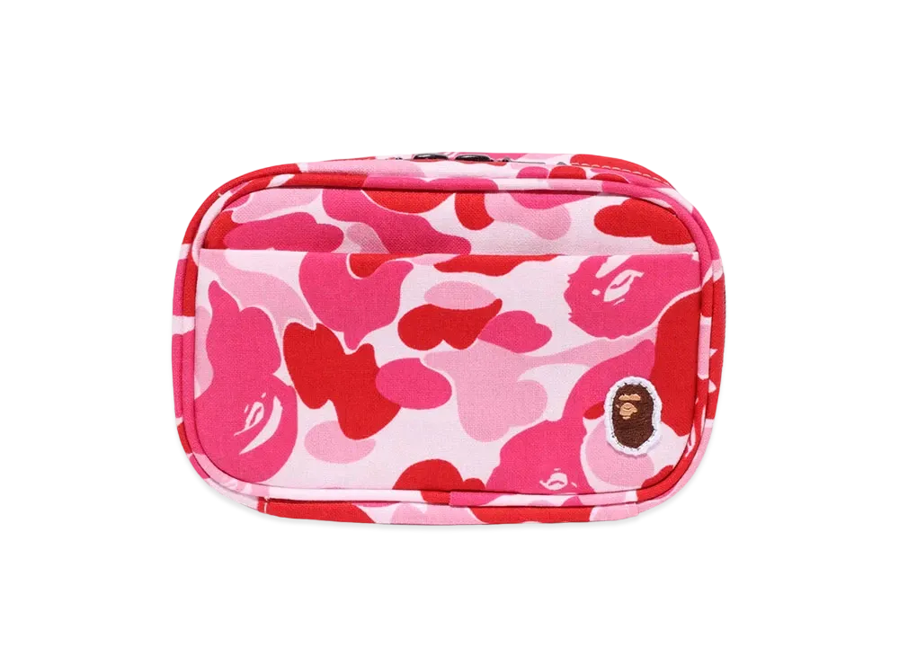 A BATHING APE ABC Camo Gadget Pouch "Pink"