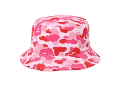 A BATHING APE ABC Camo Logo Bucket Hat "Pink"
