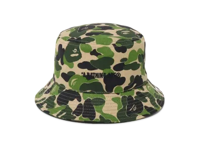 A BATHING APE ABC Camo Logo Bucket Hat "Green"