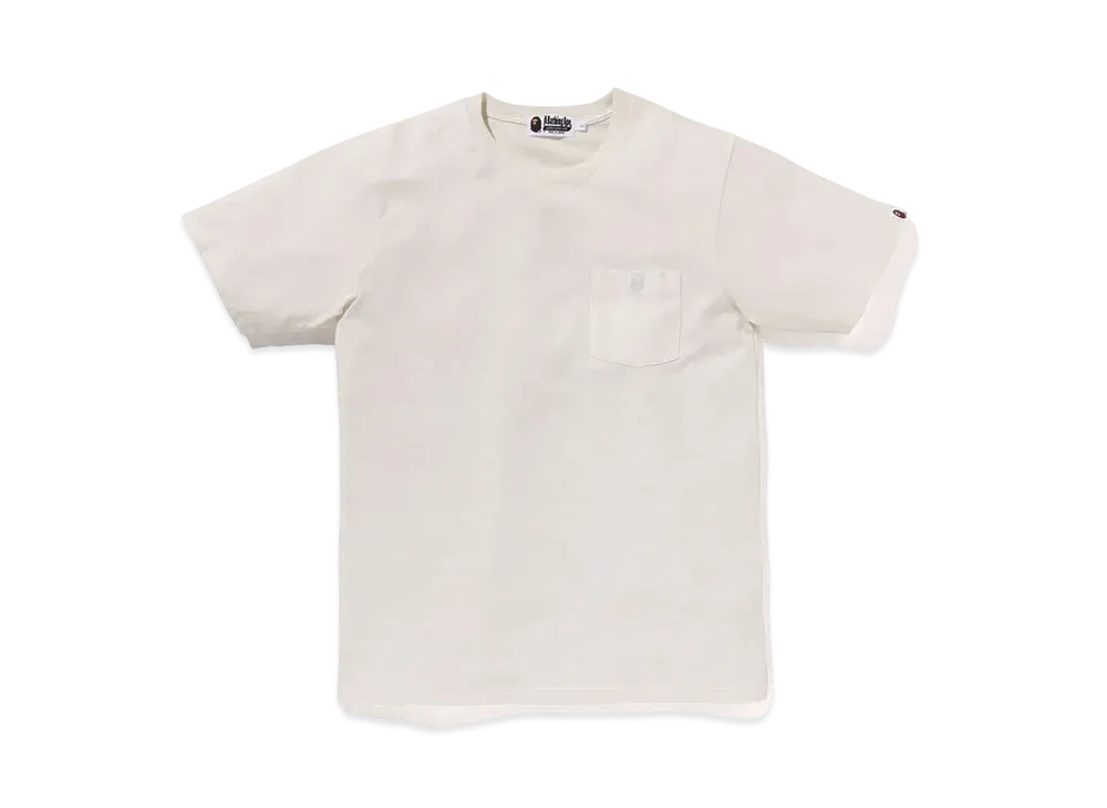A BATHING APE Gaement Dye One Point Pocket Tee "Ivory"