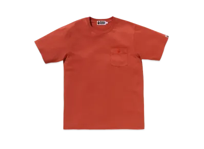 A BATHING APE Gaement Dye One Point Pocket Tee "Orange"