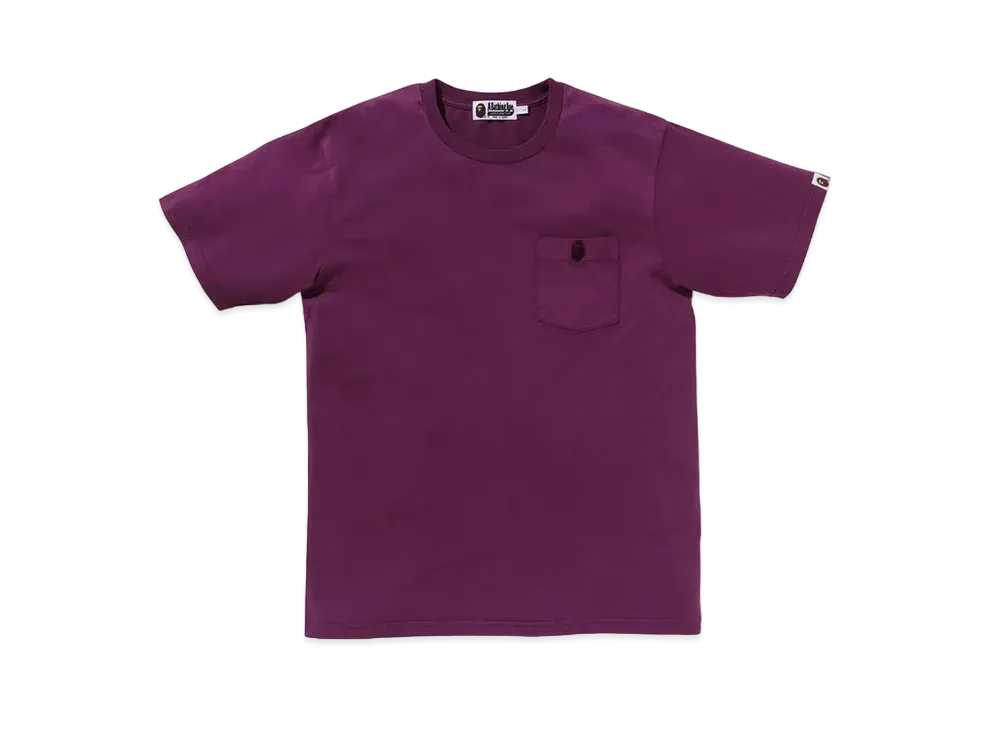 A BATHING APE Gaement Dye One Point Pocket Tee "Purple"