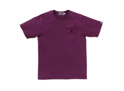 A BATHING APE Gaement Dye One Point Pocket Tee "Purple"