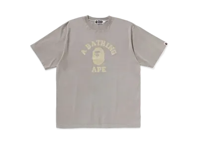 A BATHING APE Overdye College Relaxed Fit Tee "Ivory"